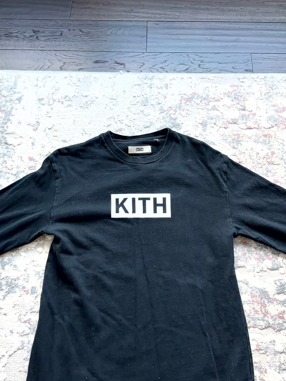 Kith Black Crewneck with White Label